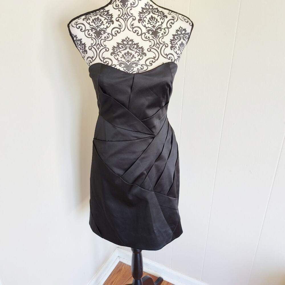 Barneys NY Little Black Strapless Mini Dress